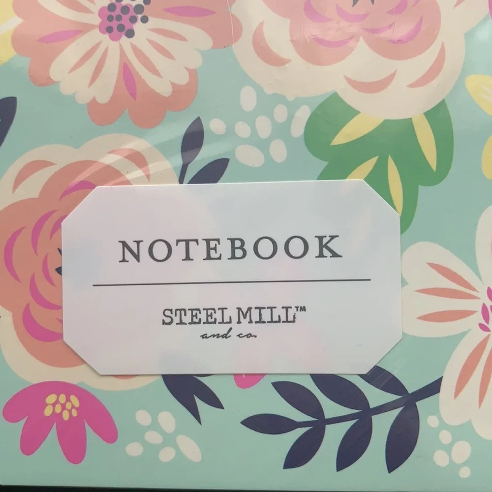Steel Mill & Company Mini Notebook in Mint Floral